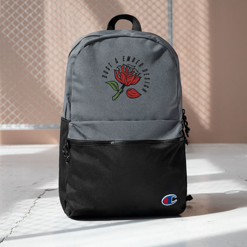 D&E Rose - Embroidered Champion Backpack